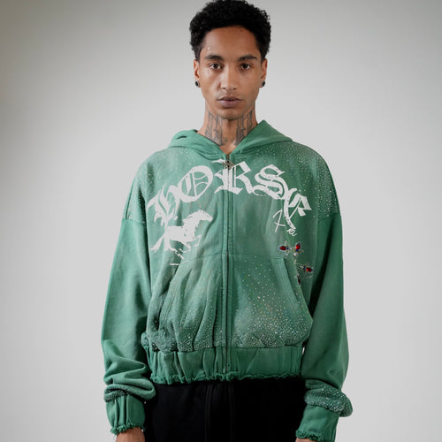 Rhinestone French Terry Hoodie