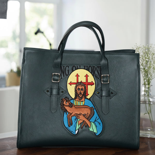 Jesus Genuine Leather Handbag