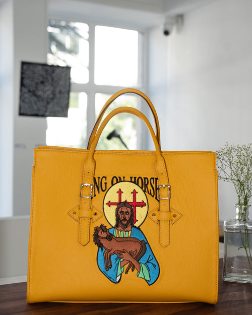 Jesus Genuine Leather Handbag