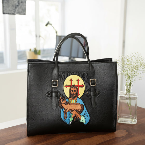 Jesus Genuine Leather Handbag