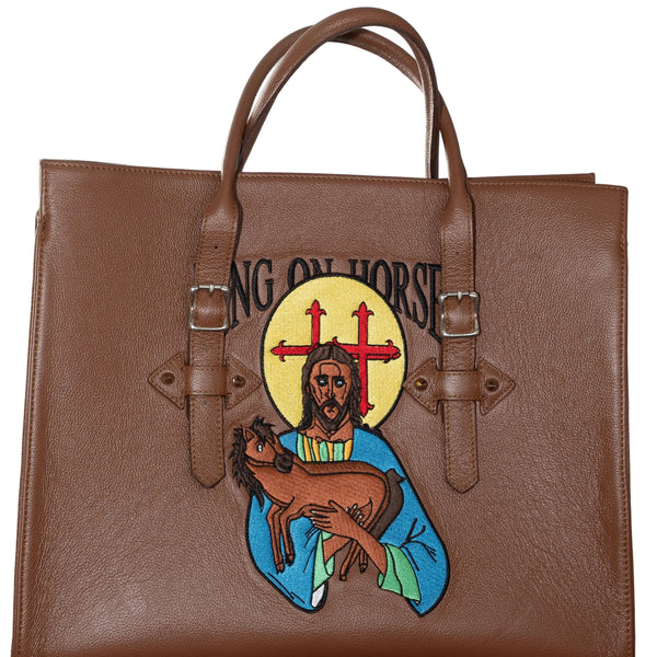 Jesus Genuine Leather Handbag