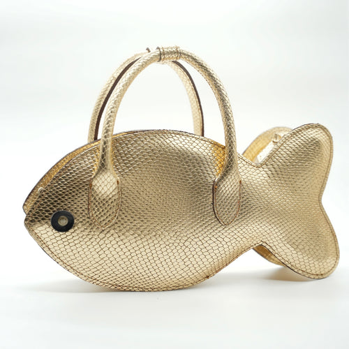 Wanida Boutique Fish Bag collab Gold